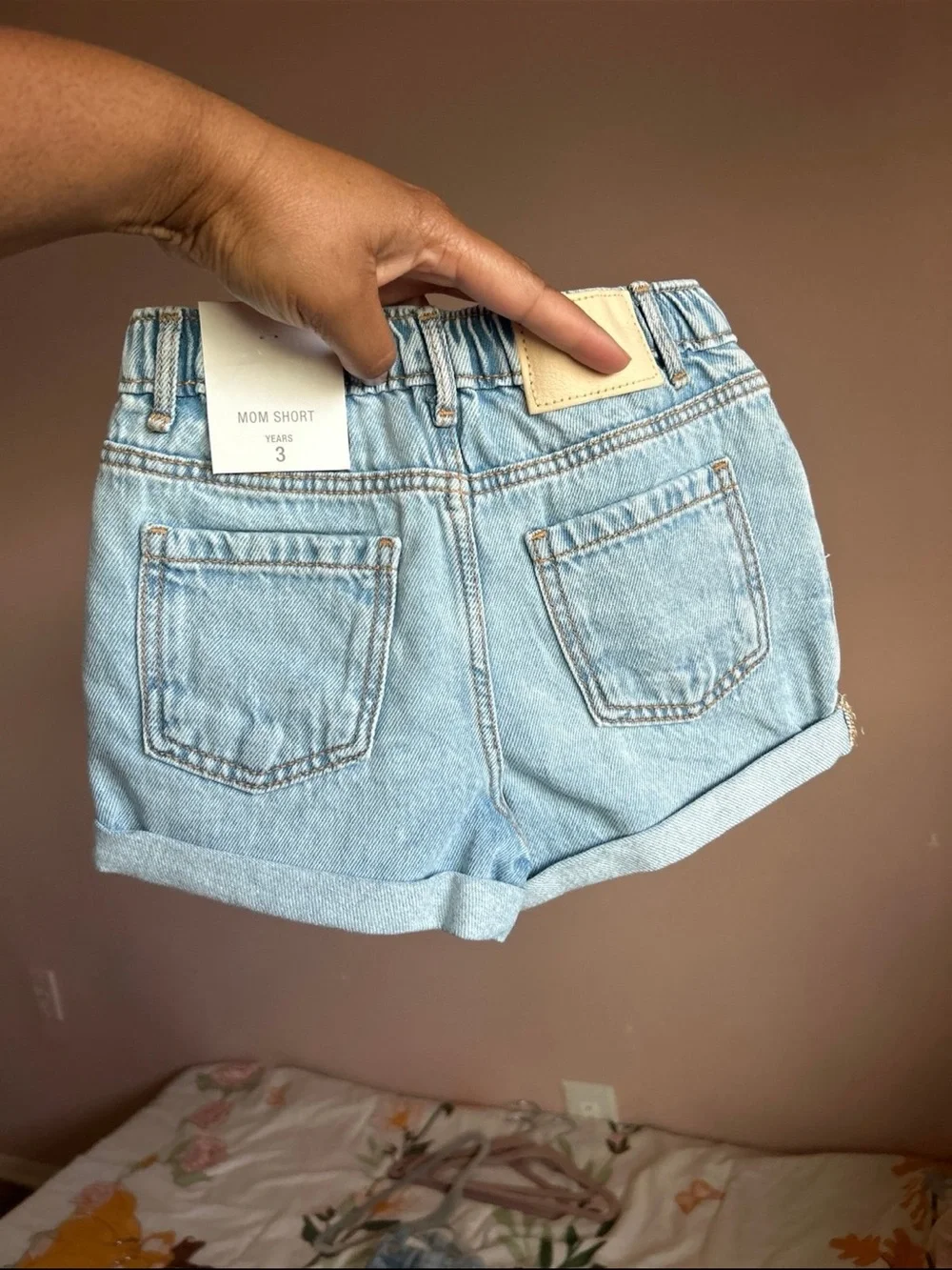 Zara Light Denim Rolled-Hem Kids Shorts